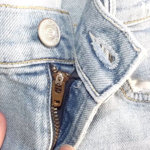 MOTHER Jeans, 25, Destroyed, The Sinner/Thanks for Nothin', Light Blue Ankle - Picture 11 of 16